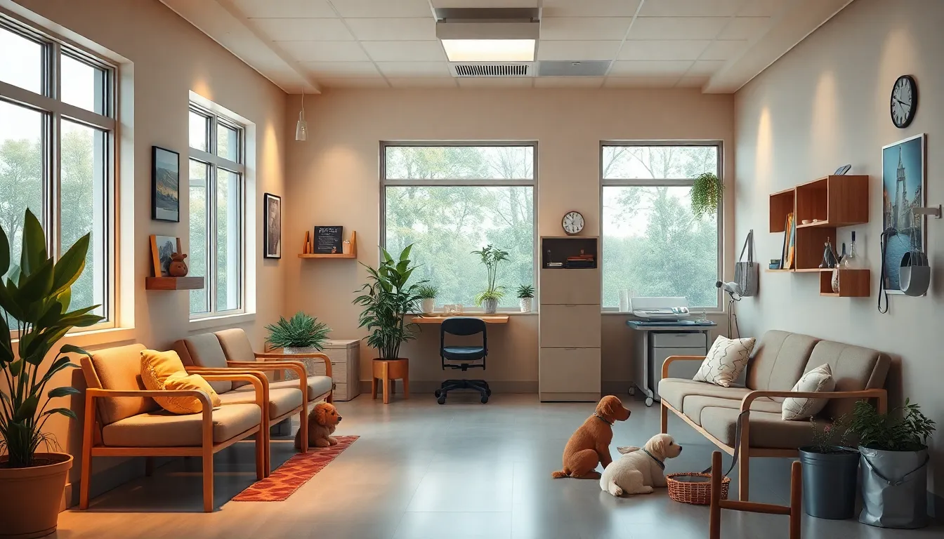 강아지 진료 모습