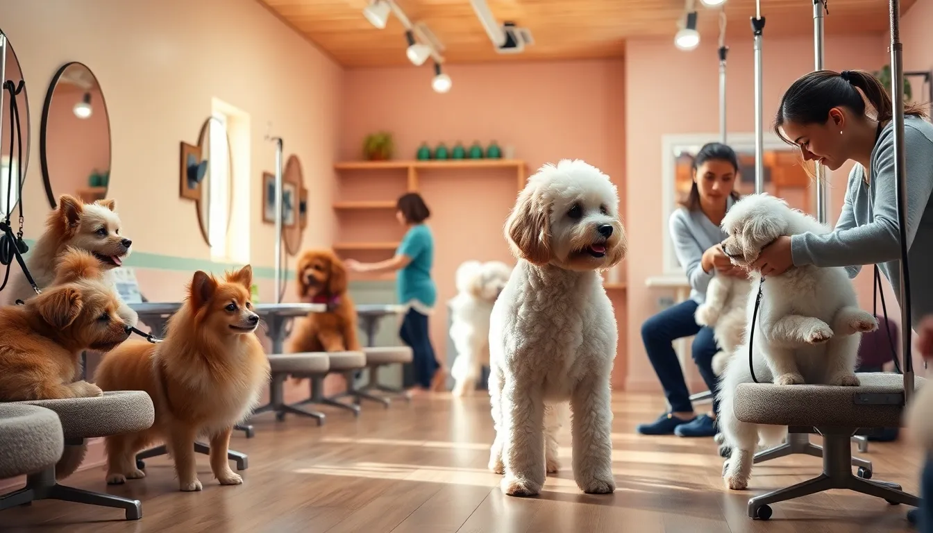 귀여운 강아지 미용 스타일