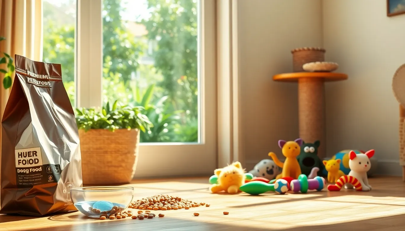 강아지와 고양이가 함께 있는 모습