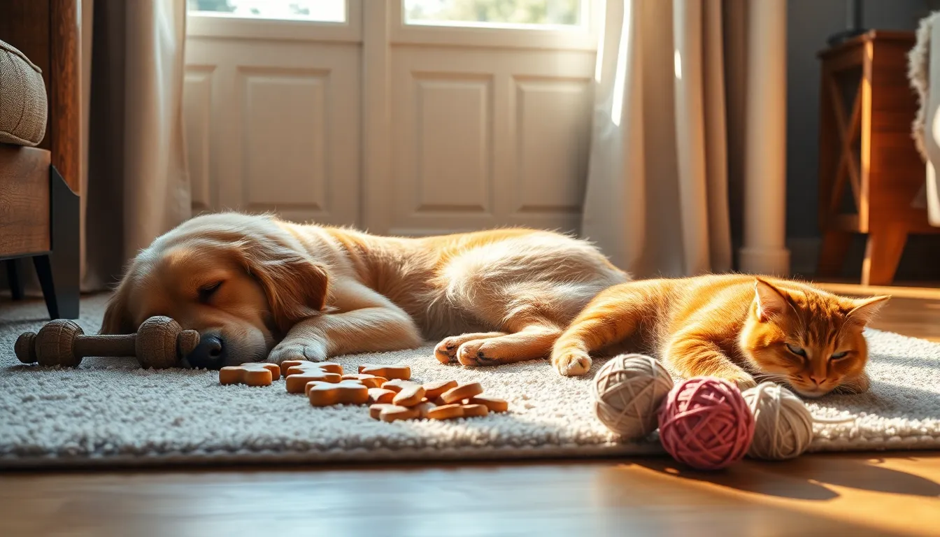 행복하게 잠든 강아지 이미지