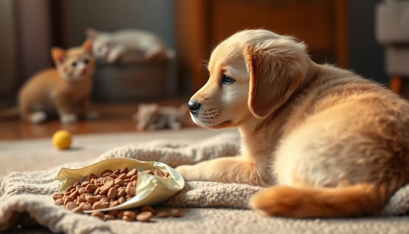행복하게 잠든 강아지