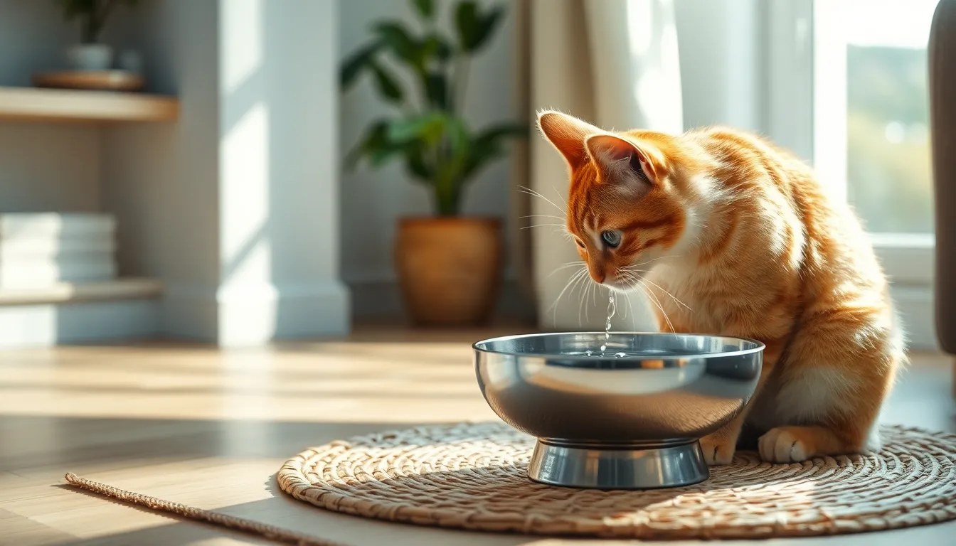 고양이가 물 마시는 다양한 방법