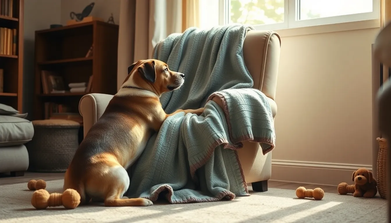 강아지 분리불안 훈련하는 모습