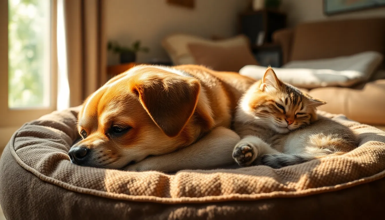 노령견과 주인이 함께 있는 모습