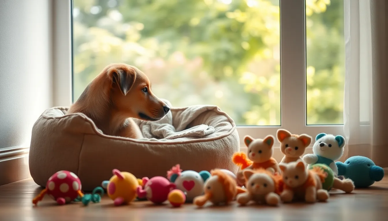 새 가족이 된 강아지와 고양이가 함께 행복하게 쉬는 모습