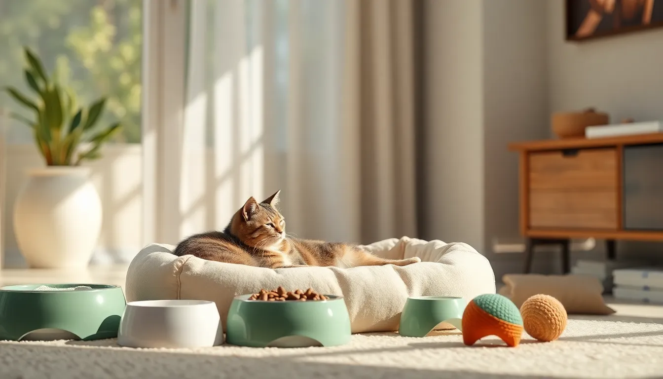 행복한 강아지와 보호자