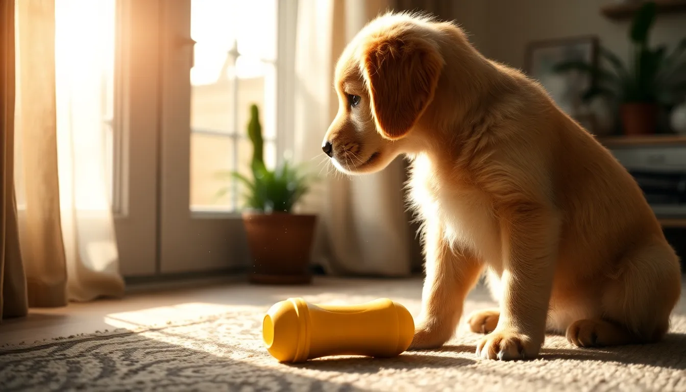행복한 강아지와 함께하는 가족