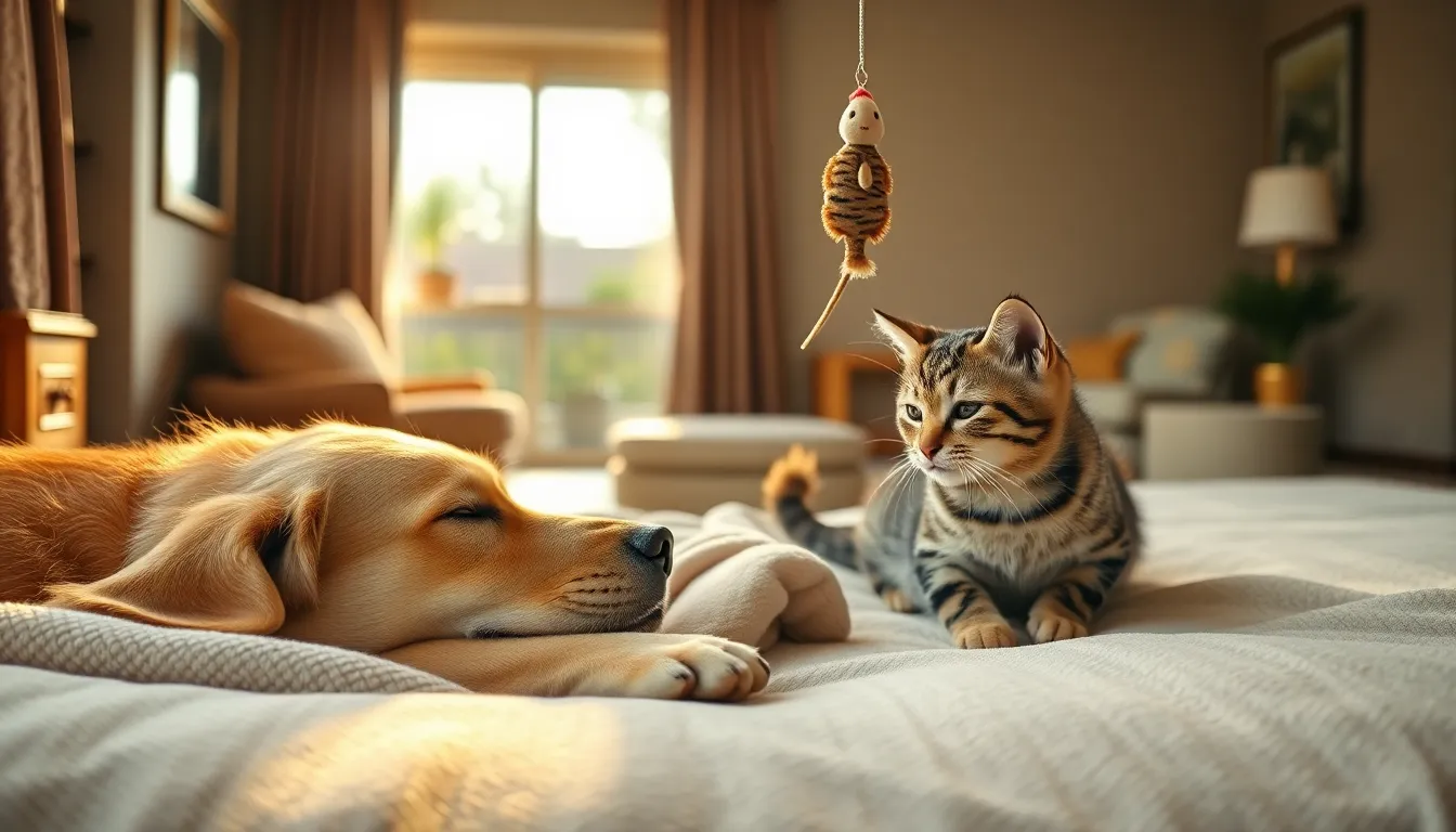 강아지가 펫호텔에서 즐겁게 놀고 있는 모습