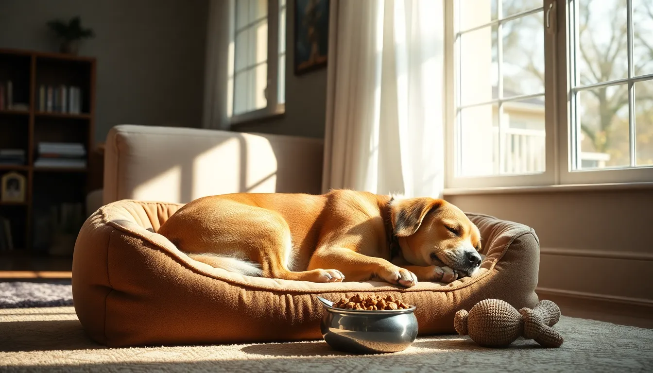 강아지와 주인이 행복하게 교감하는 모습