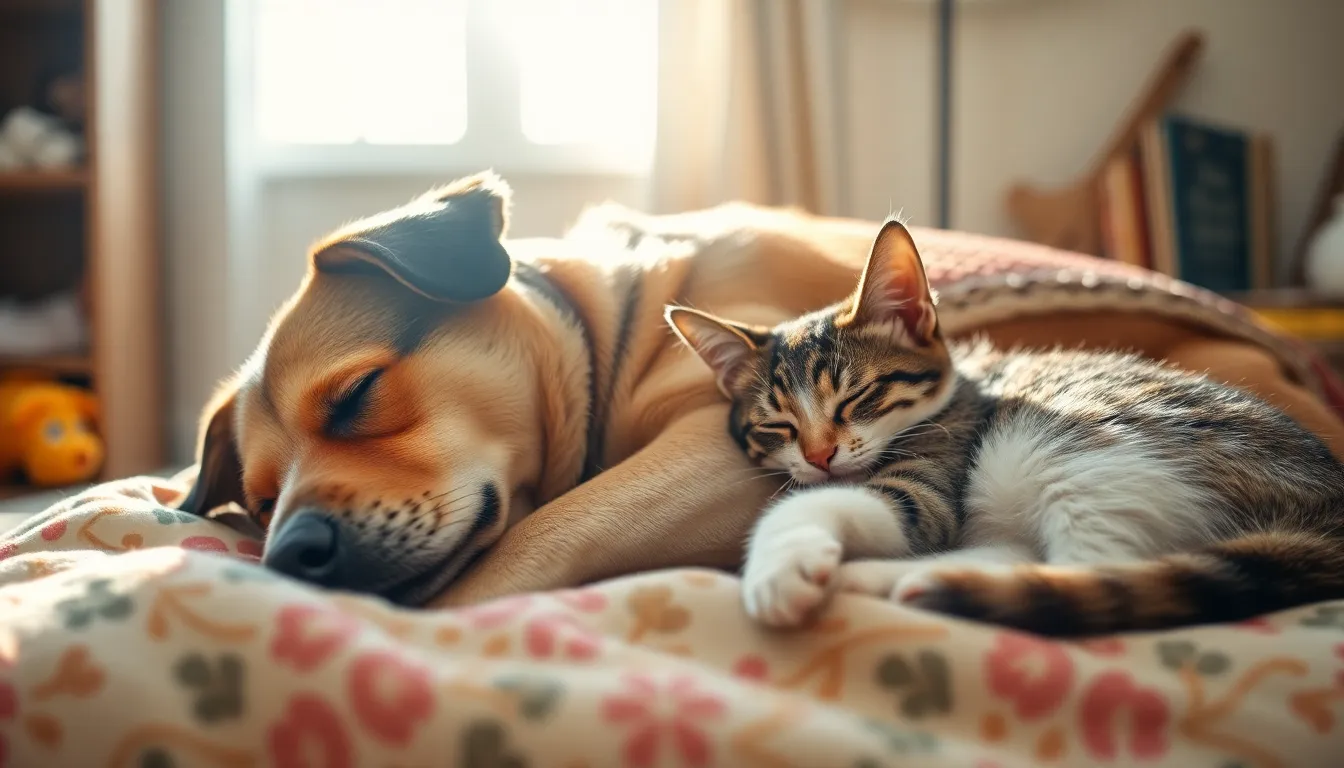 귀여운 강아지가 놀고 있는 모습