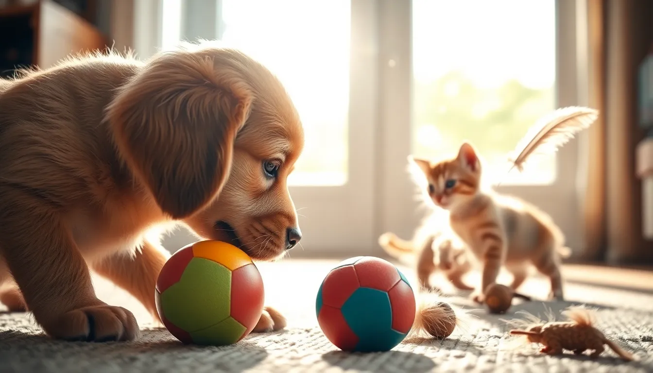 행복하게 웃는 강아지와 고양이 이미지