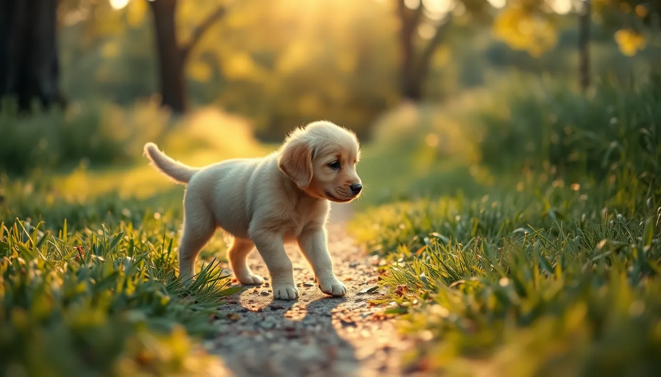 강아지 첫 산책 준비물과 산책하는 모습