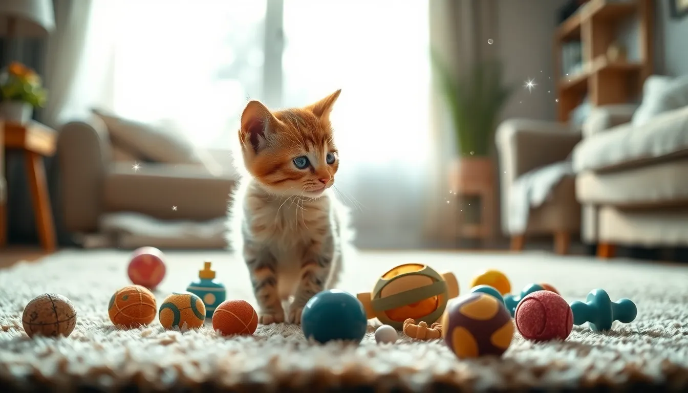 고양이와 장난감을 가지고 노는 모습