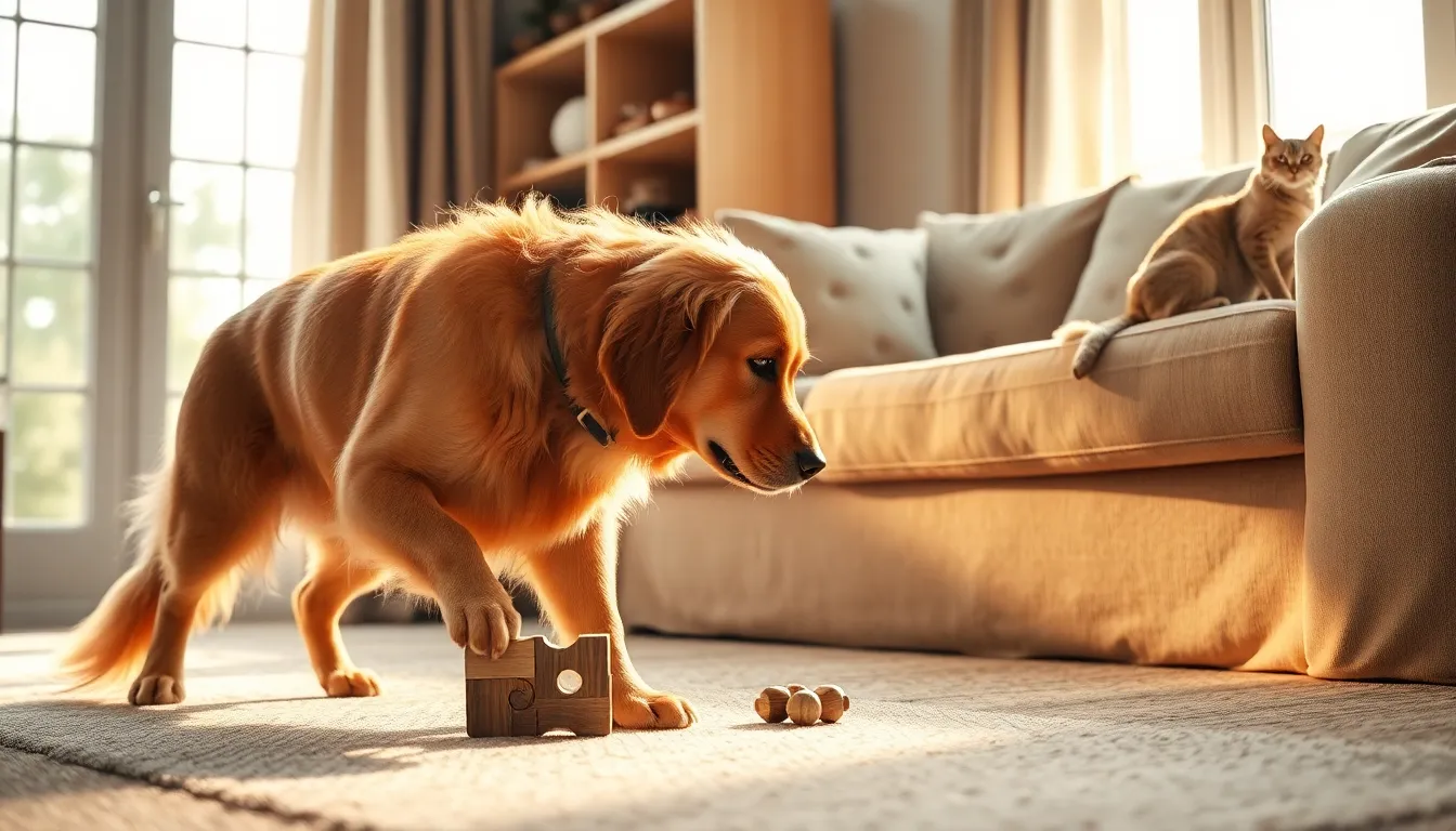 강아지와 고양이가 편안하게 쉬고 있는 모습