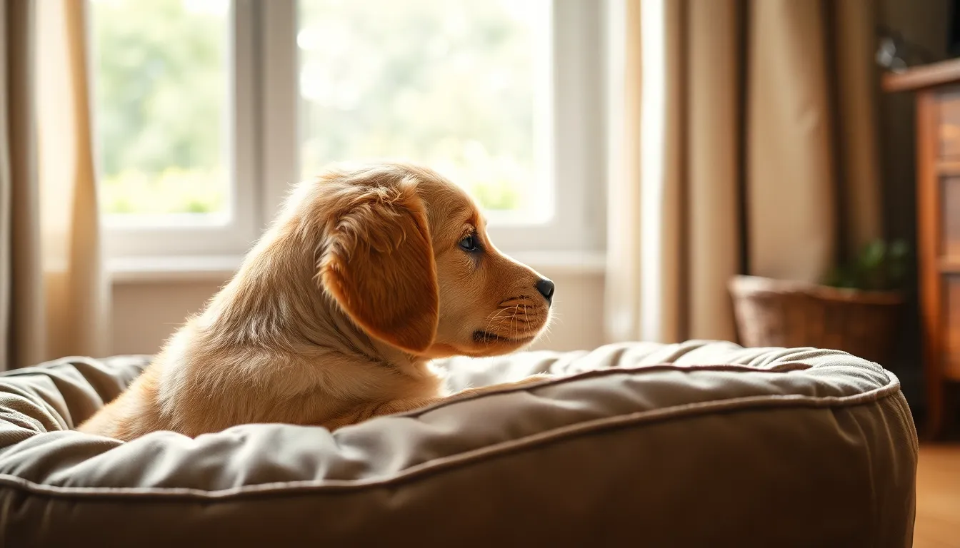 행복하게 웃는 강아지와 보호자