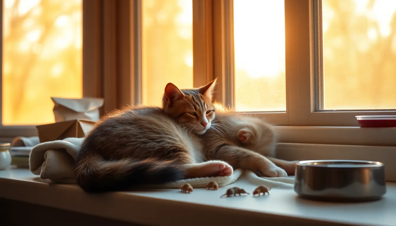 편안하게 쉬고 있는 고양이