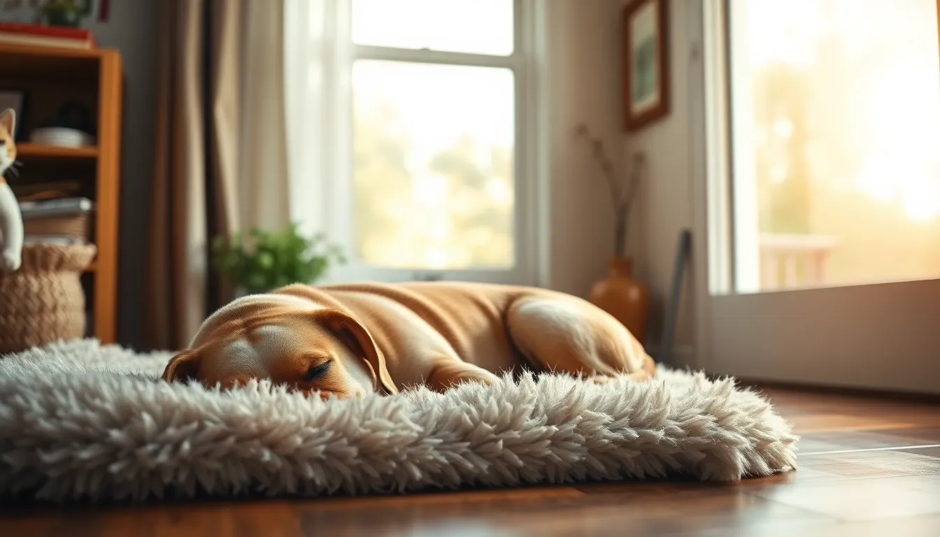 강아지와 고양이가 함께 행복하게 놀고 있는 모습