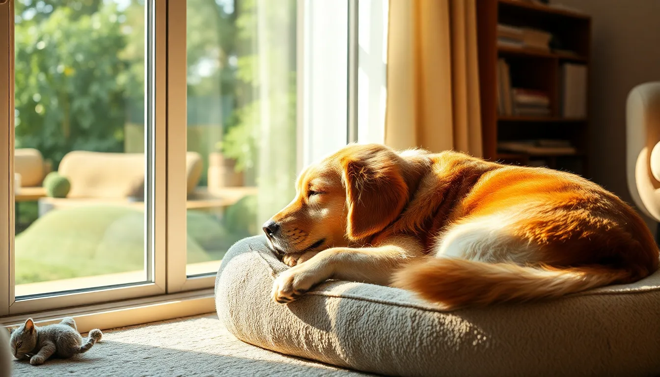 강아지 주인이 반려견을 안고 환하게 웃고 있는 모습