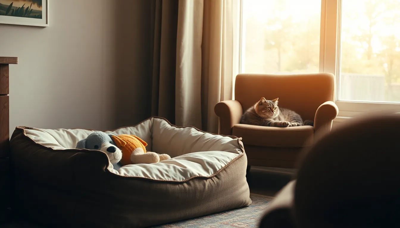 강아지와 행복하게 산책하는 반려인