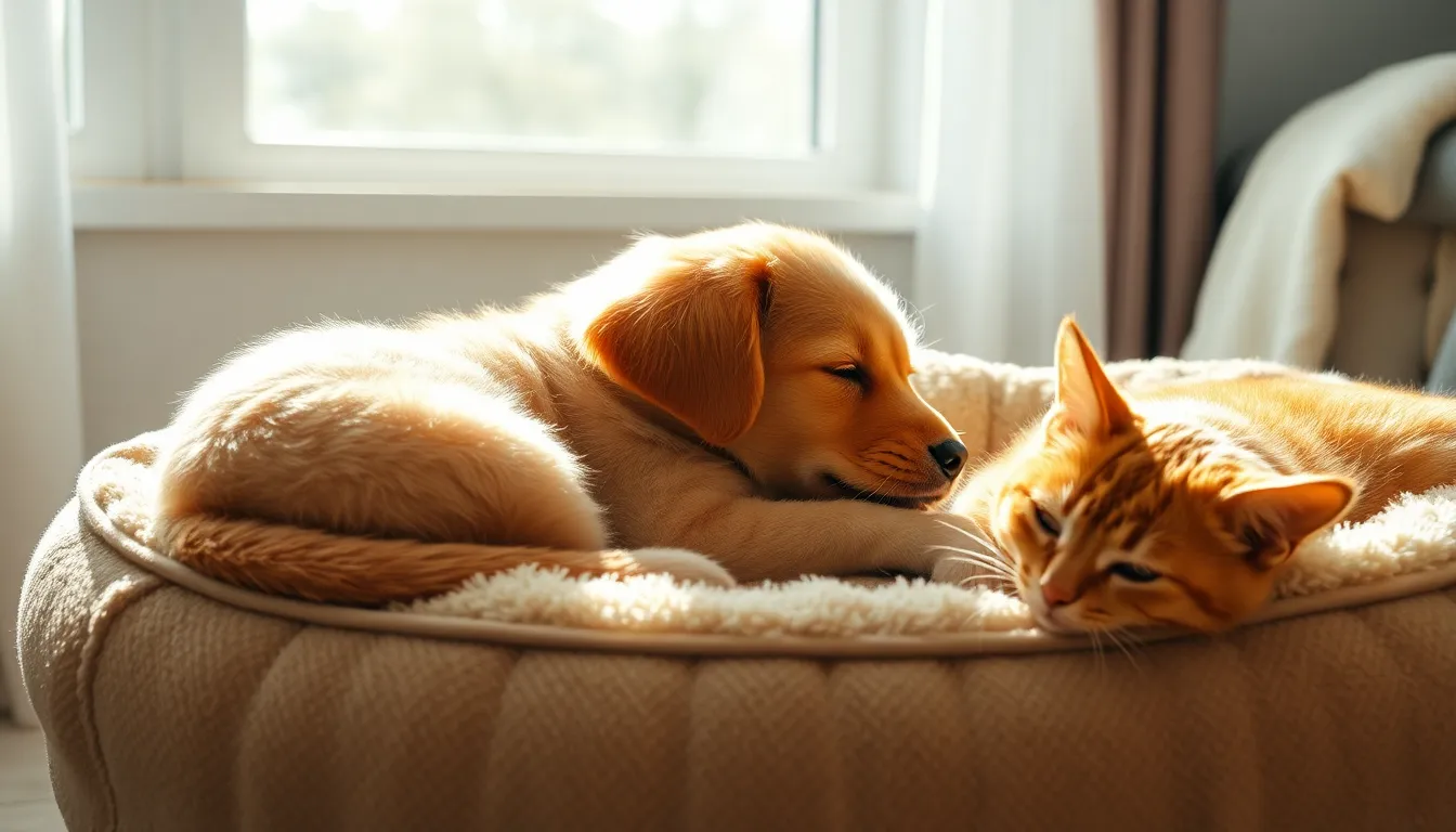 행복하게 뛰어노는 강아지