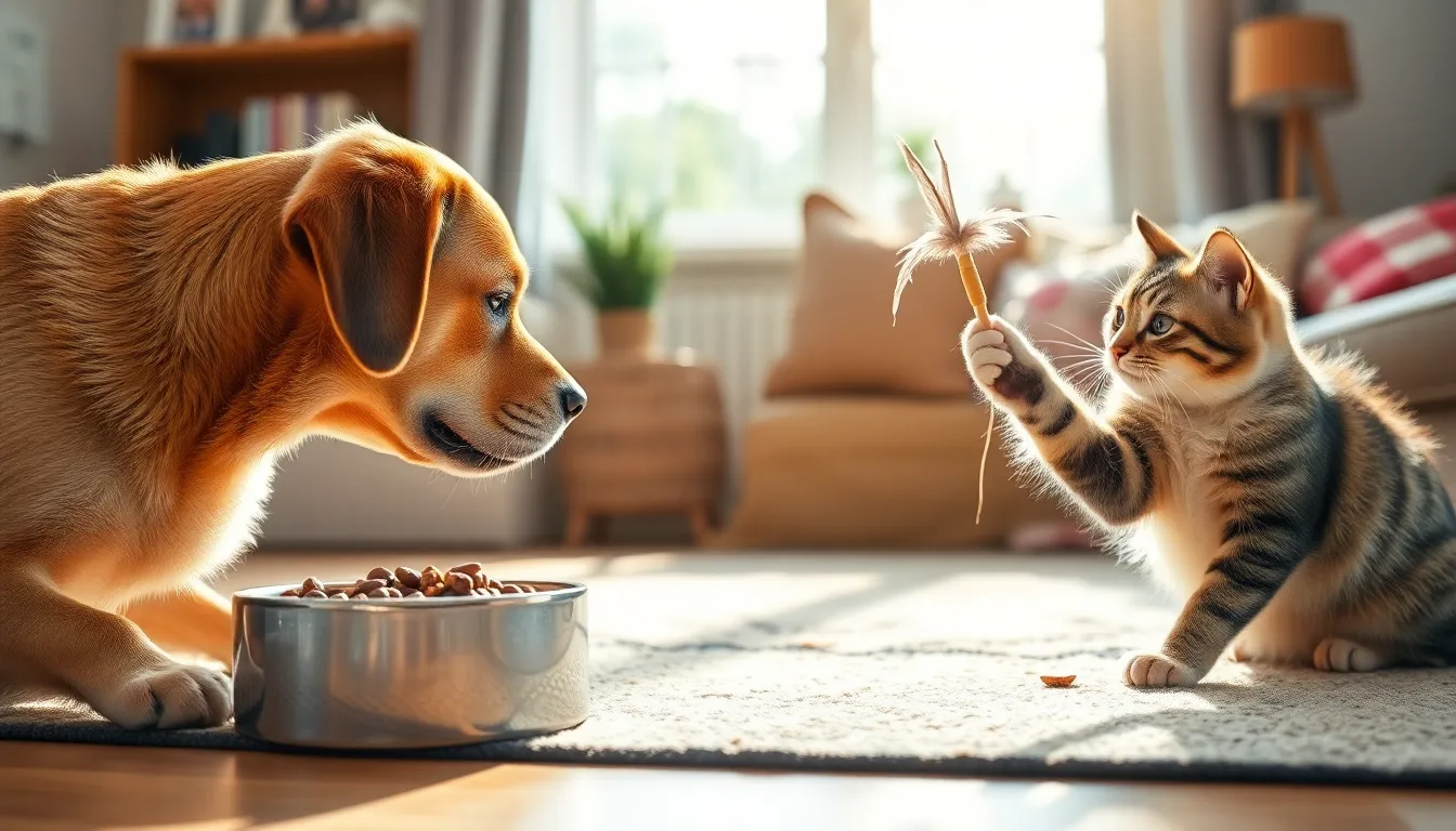 행복해하는 강아지