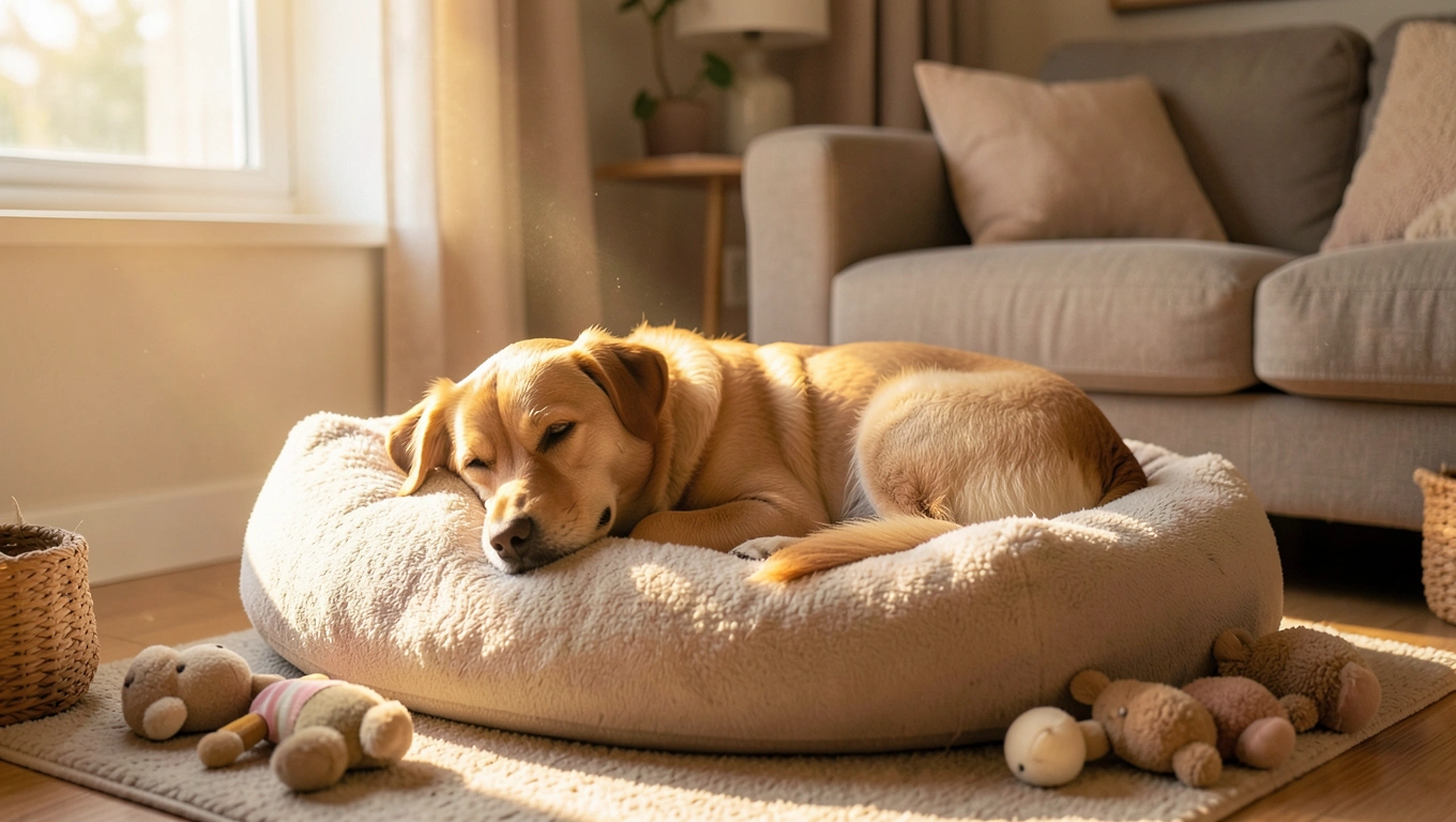 행복한 강아지와 고양이